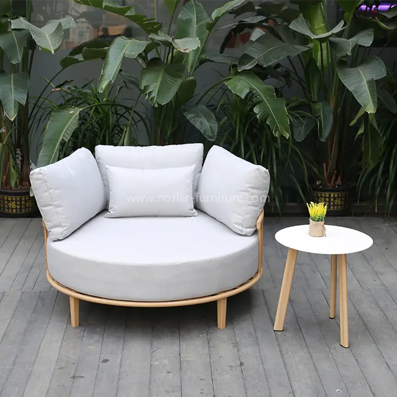 Outdoor aluminiowa rama patio balkon okrągłe meble