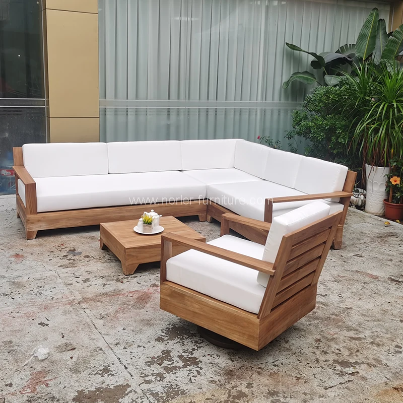 Zewnętrzna drewniana rama sofa RAKA ROCK